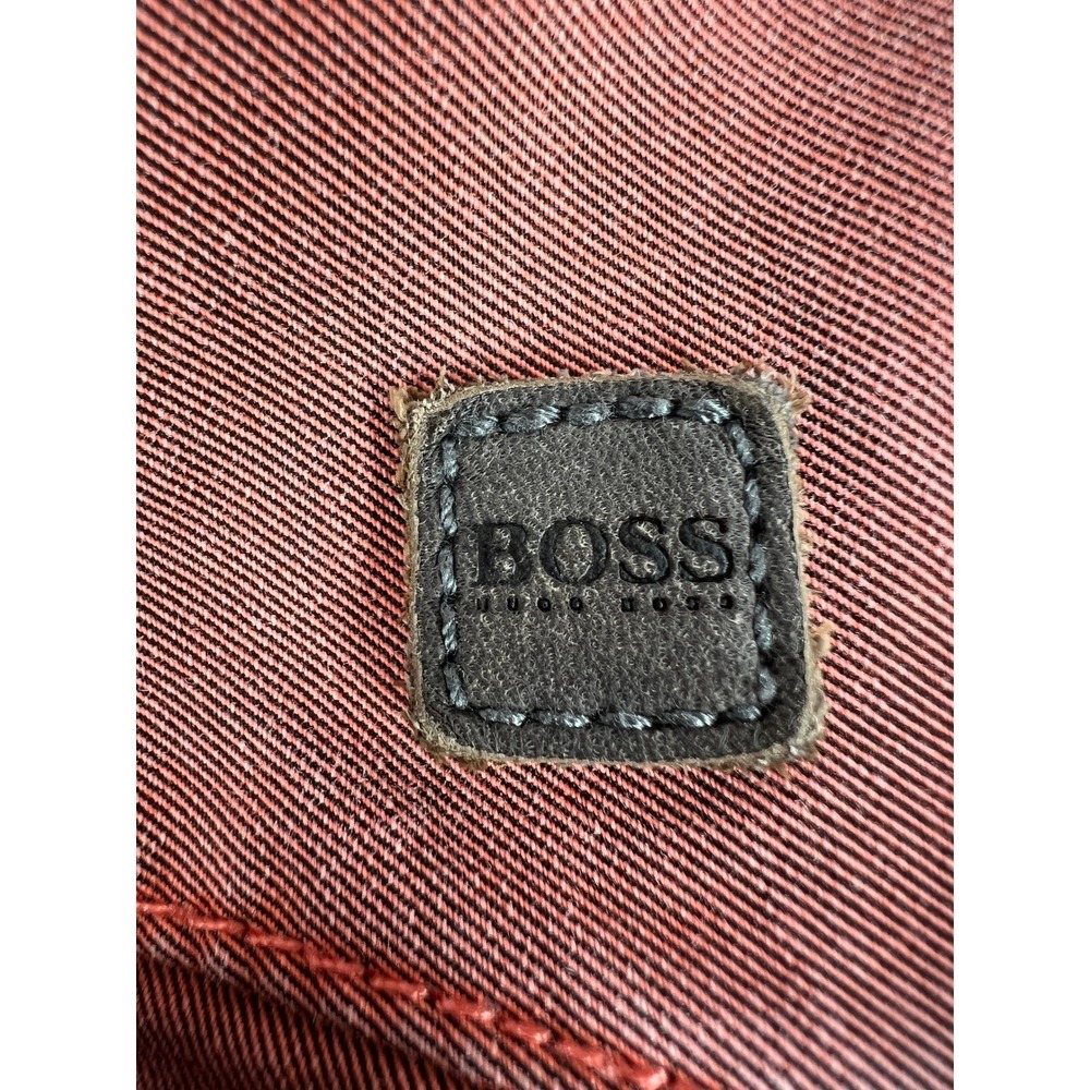 Hugo Boss Rice-1-W Mens Stretch Chinos Pinkish Reddish Coral Slim Fit Pants 38R - Picture 10 of 13